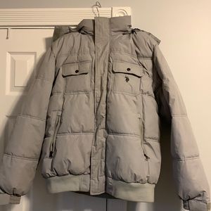Mens XL US Polo Assn Parka winter coat